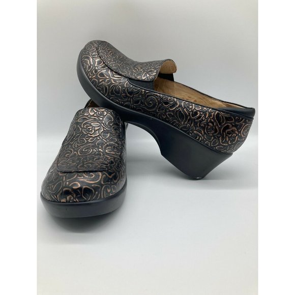 Women's Alegria Emm-548 Bronze Bouquet Clogs - Picture 5 of 8